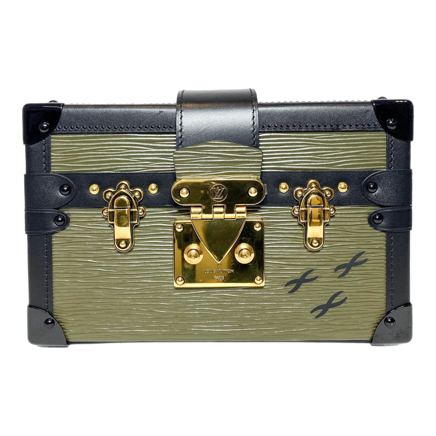 Louis Vuitton Petite Malle Epi Khaki Fango