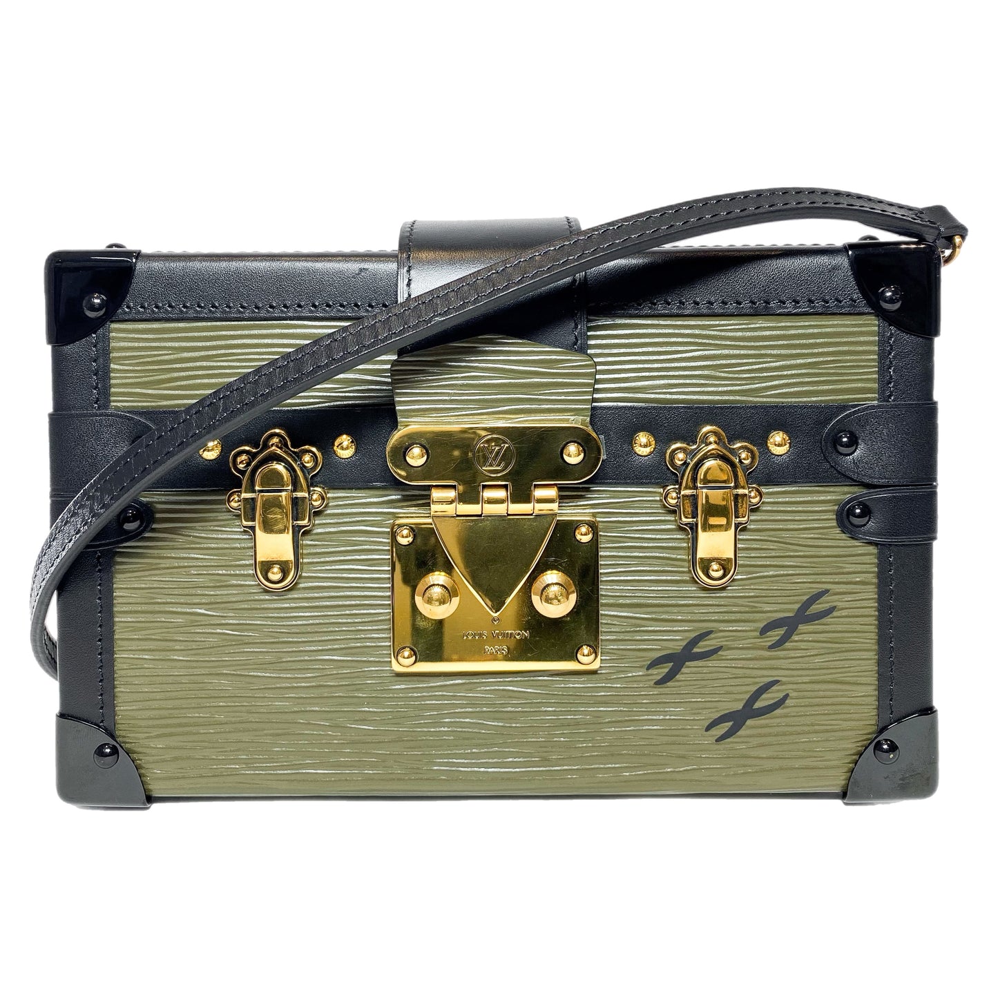 Louis Vuitton Petite Malle Epi Khaki Fango