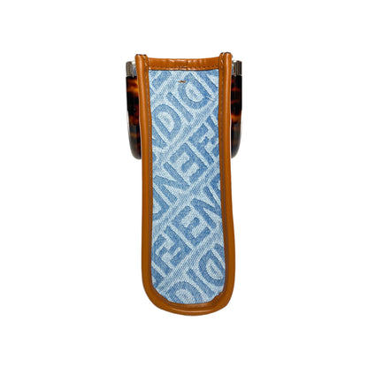 Fendi Denim Mini Sunshine Shopper Tote