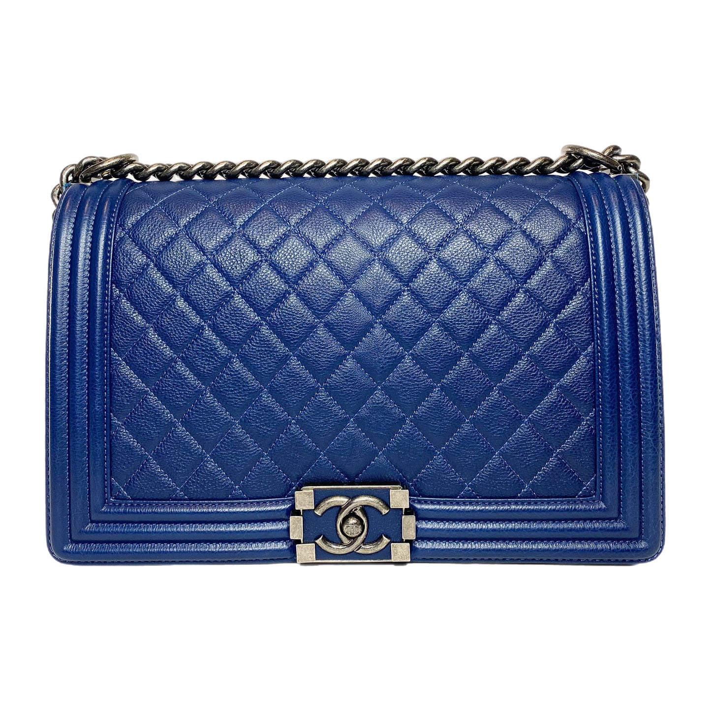 Chanel Navy Boy Bag