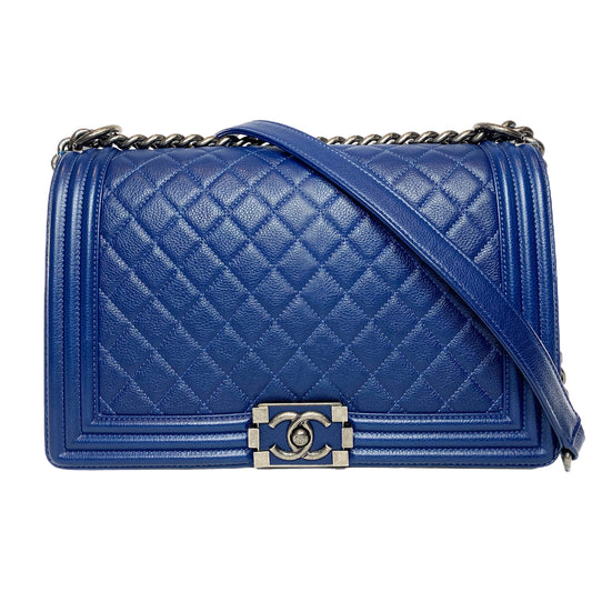Chanel Navy Boy Bag