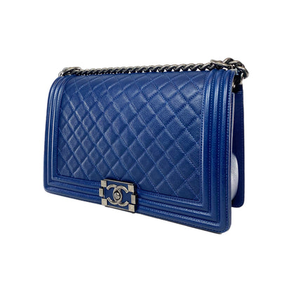 Chanel Navy Boy Bag