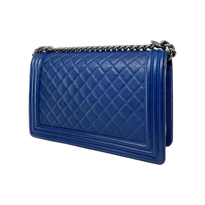 Chanel Navy Boy Bag
