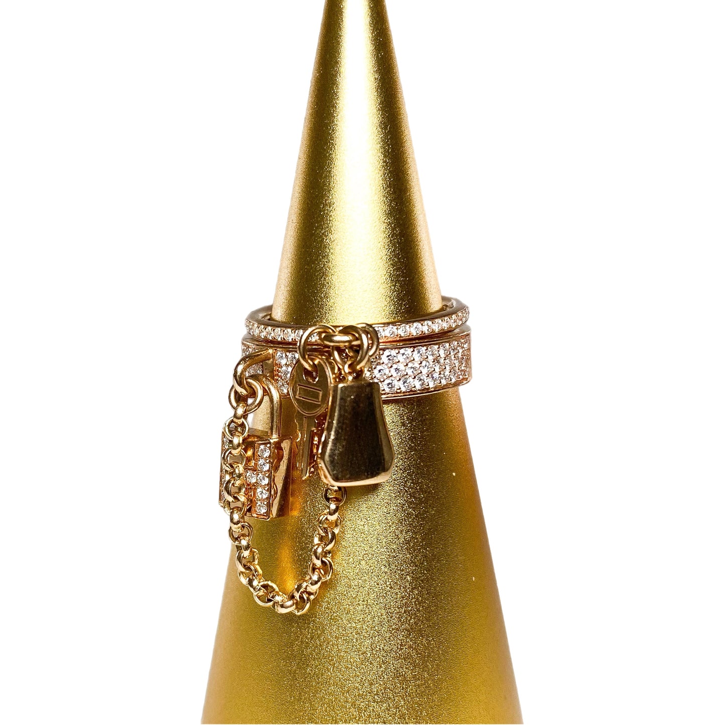 Hermes Kelly Cadenas Double Ring