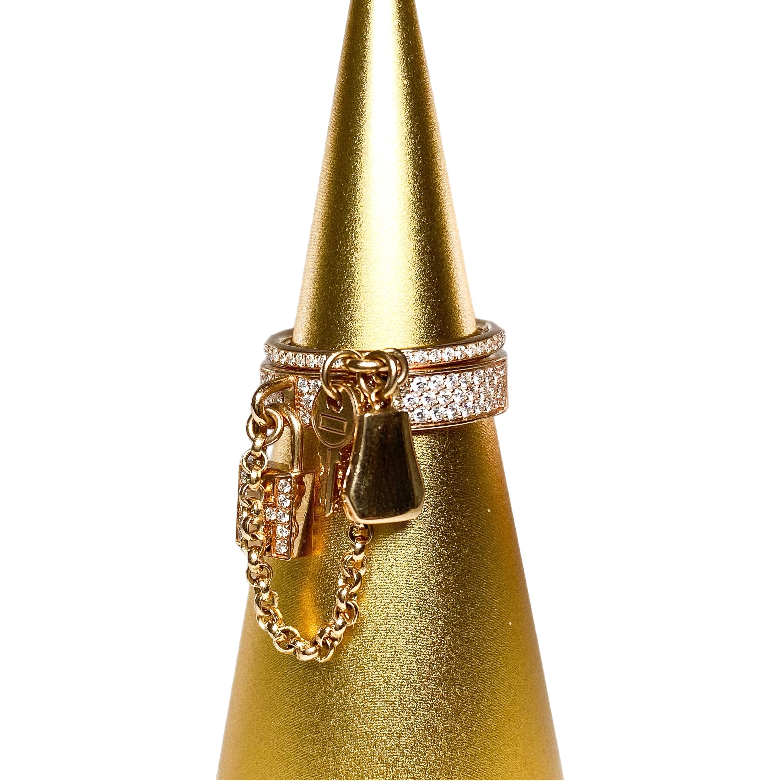 Hermes Kelly Cadenas Double Ring