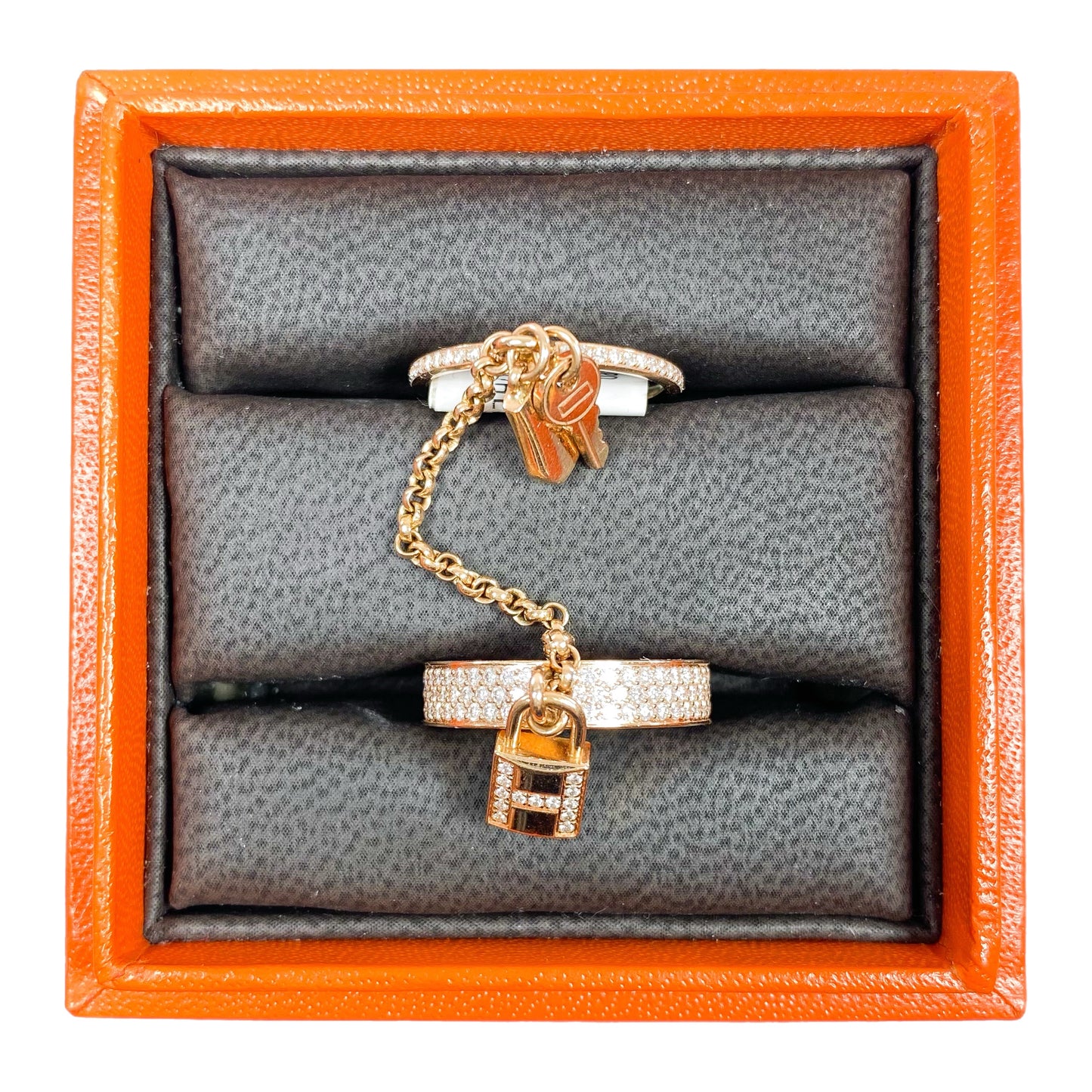 Hermes Kelly Cadenas Double Ring