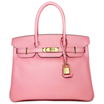 Hermes Birkin 30 Rose Confetti Epsom Gold Hardware