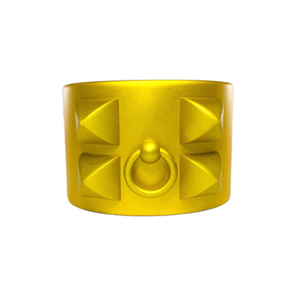 Hermes Yellow Collier de Chien Sunset Cuff Bracelet