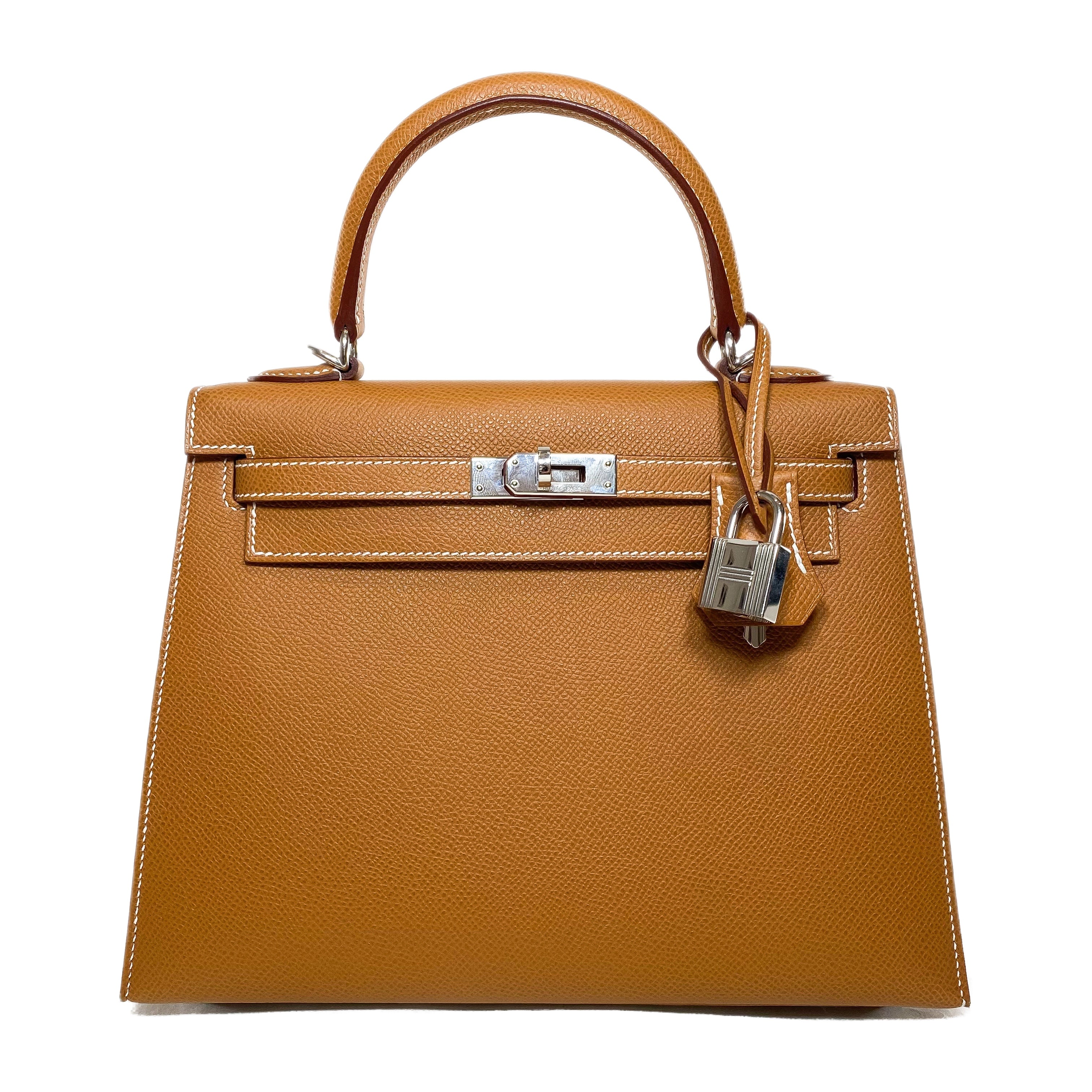 Hermes Kelly 25 Gold Epsom Palladium Hardware