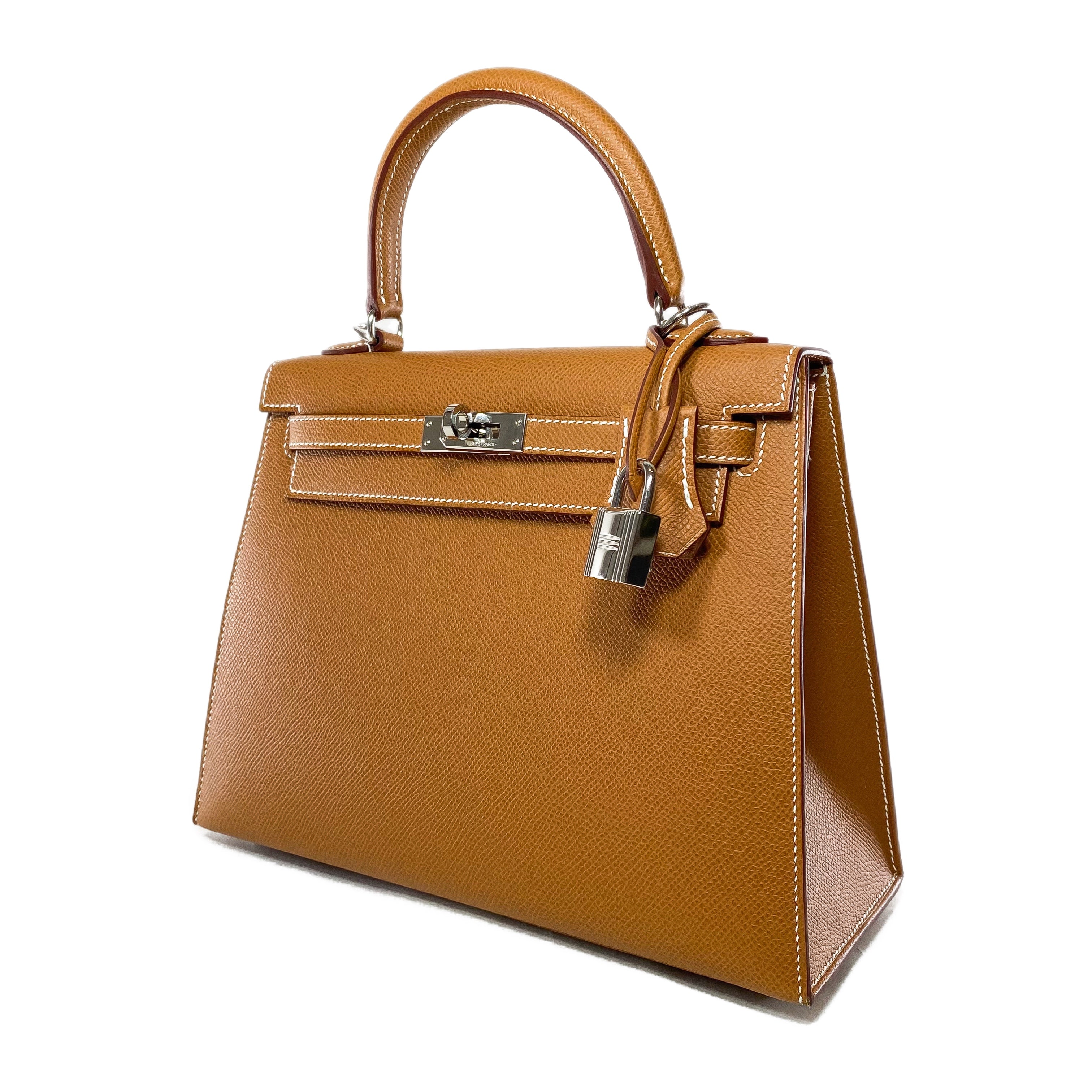 Hermes Kelly 25 Gold Epsom Palladium Hardware