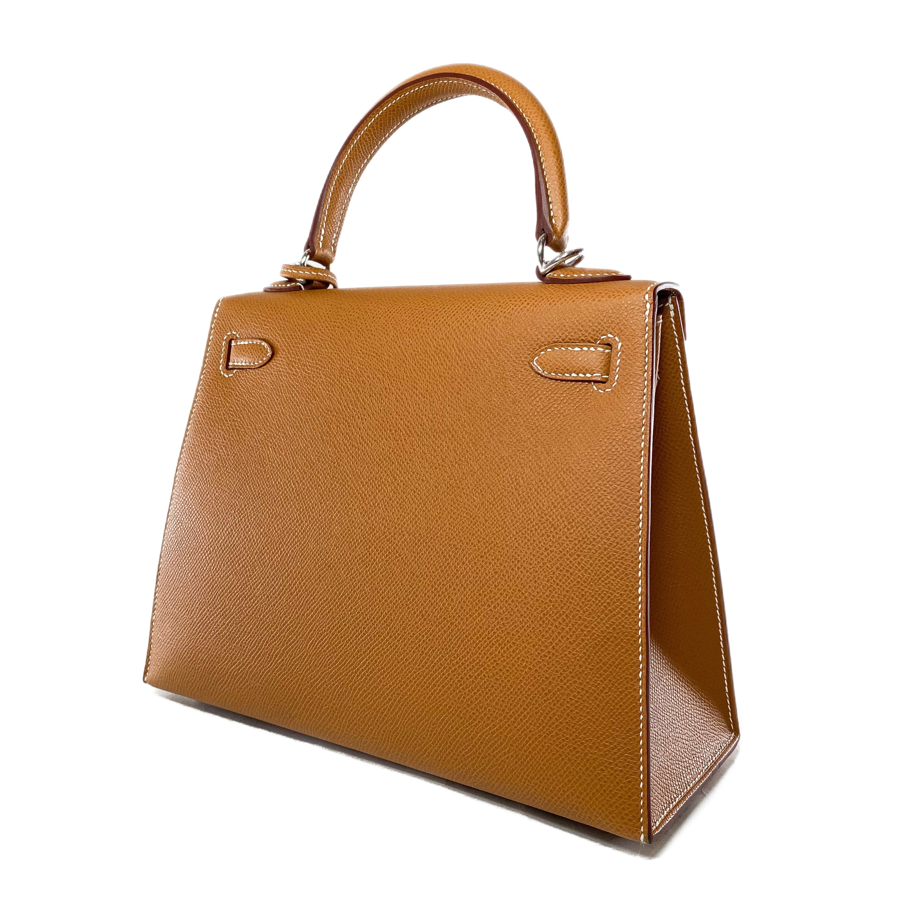 Hermes Kelly 25 Gold Epsom Palladium Hardware