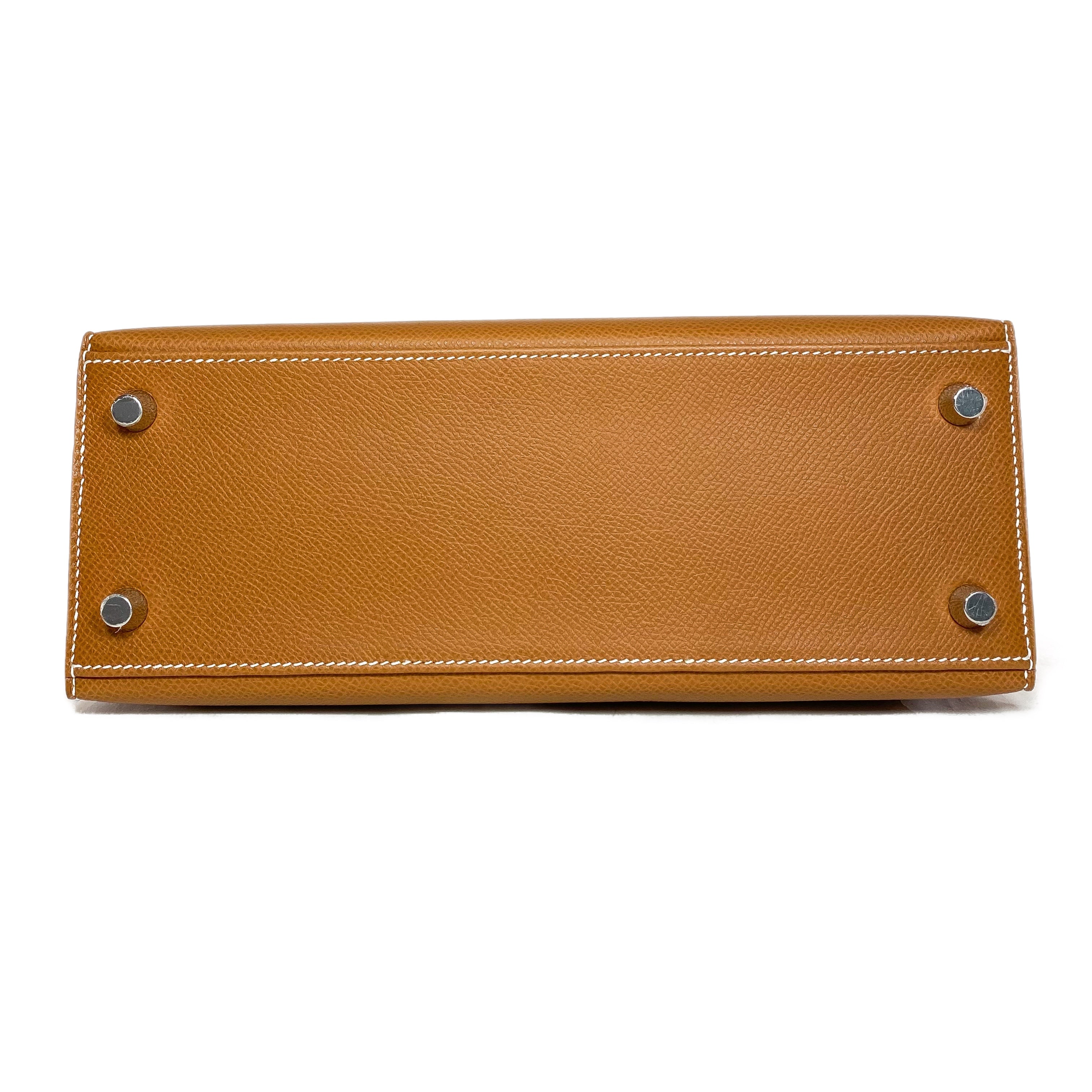 Hermes Kelly 25 Gold Epsom Palladium Hardware