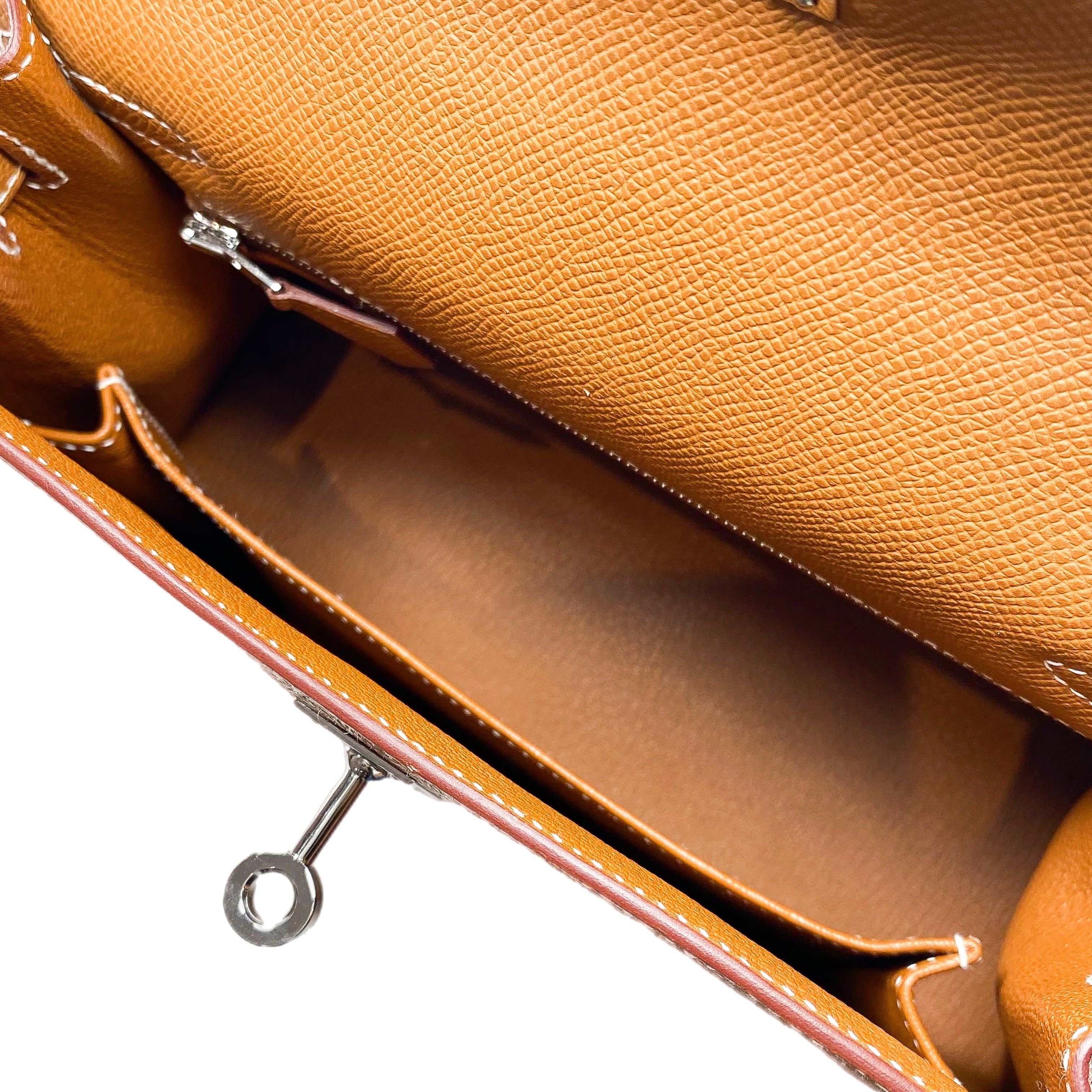 Hermes Kelly 25 Gold Epsom Palladium Hardware