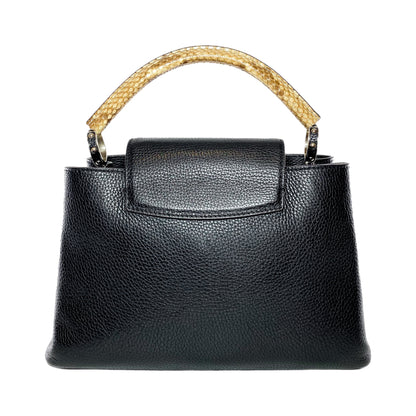 Louis Vuitton Black Python Capucines