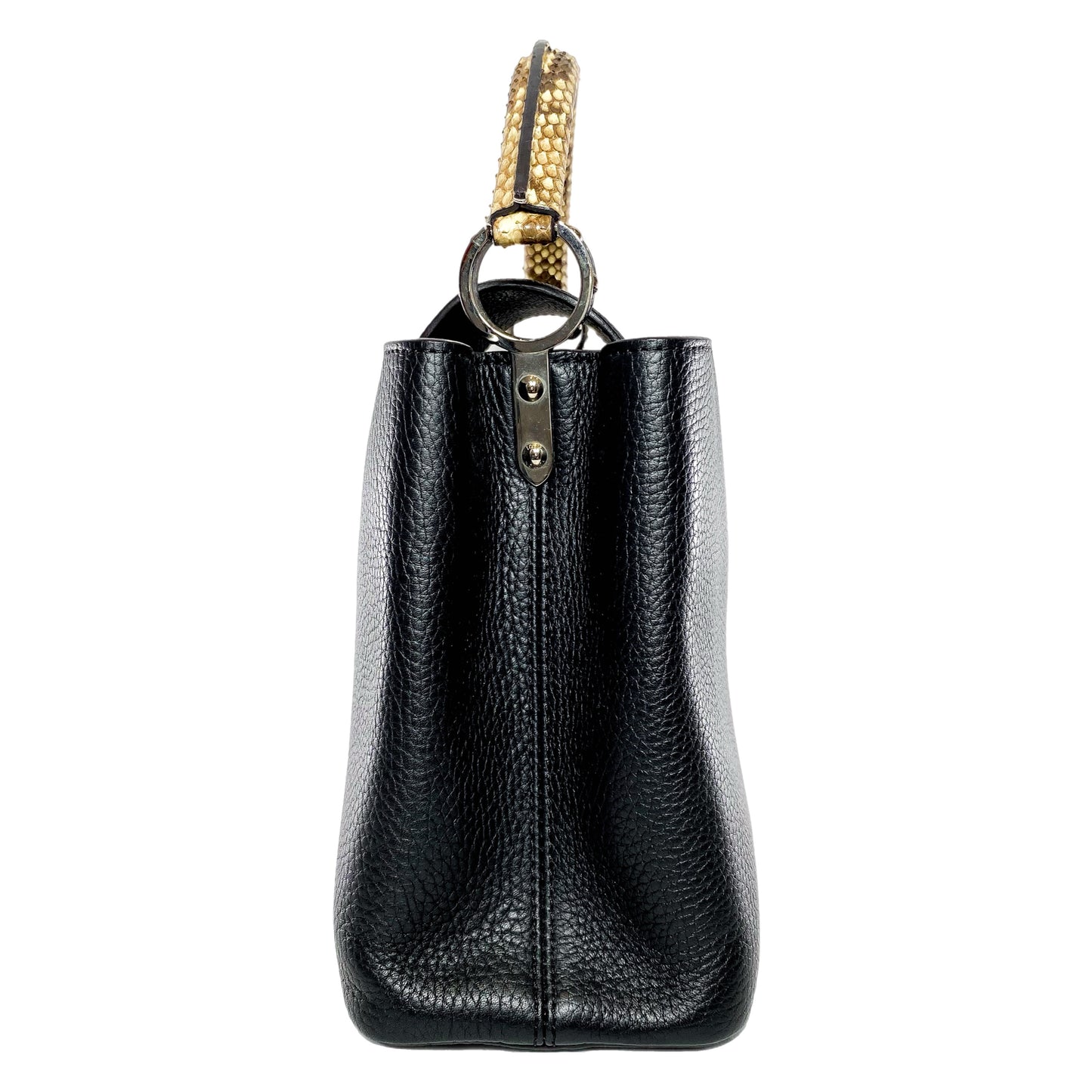 Louis Vuitton Black Python Capucines