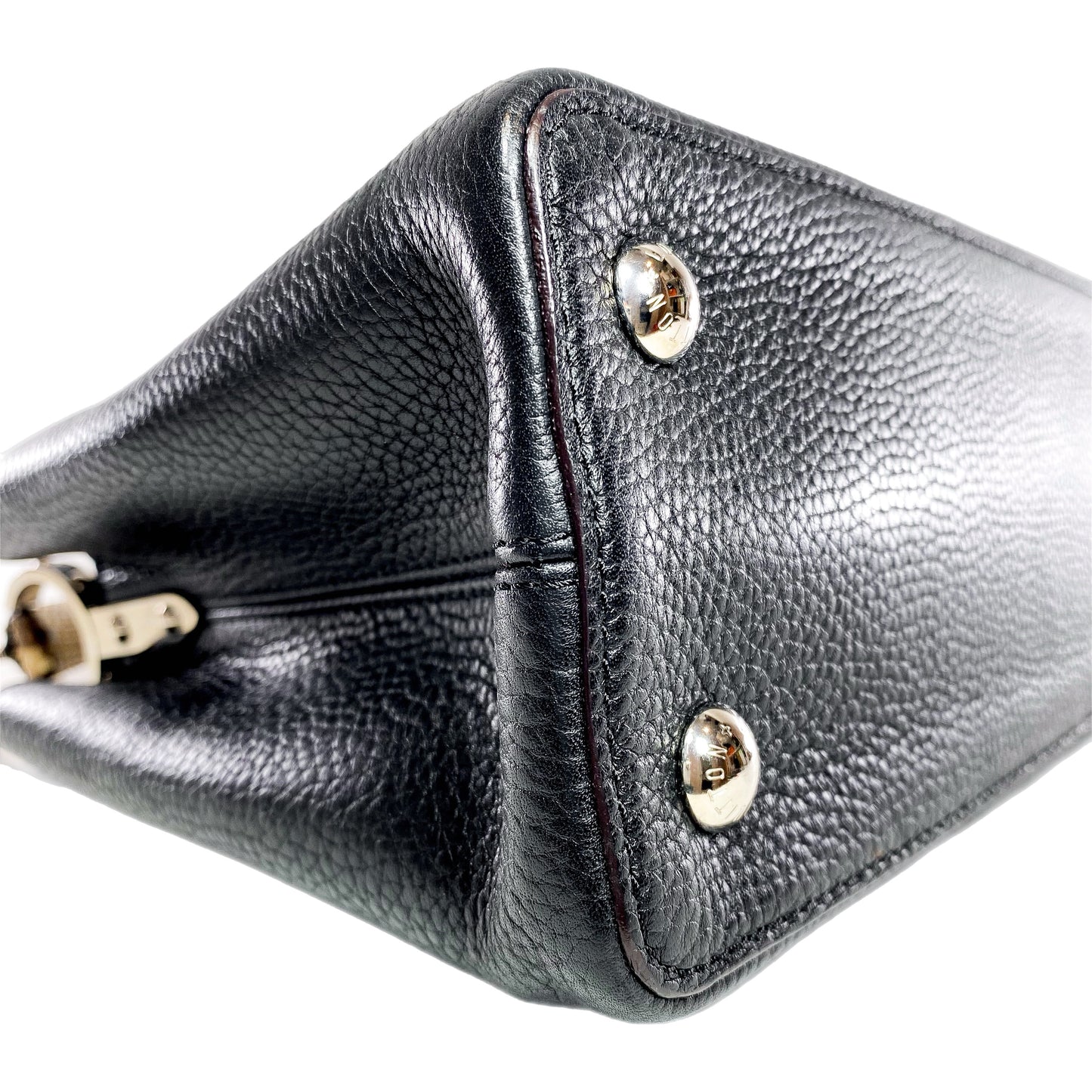 Louis Vuitton Black Python Capucines