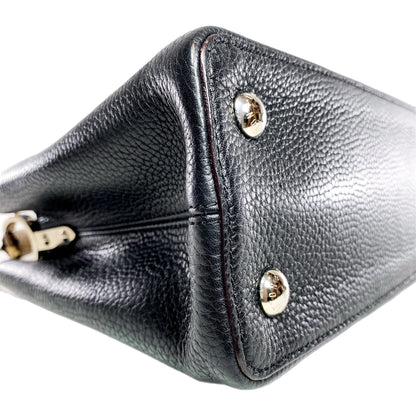 Louis Vuitton Black Python Capucines