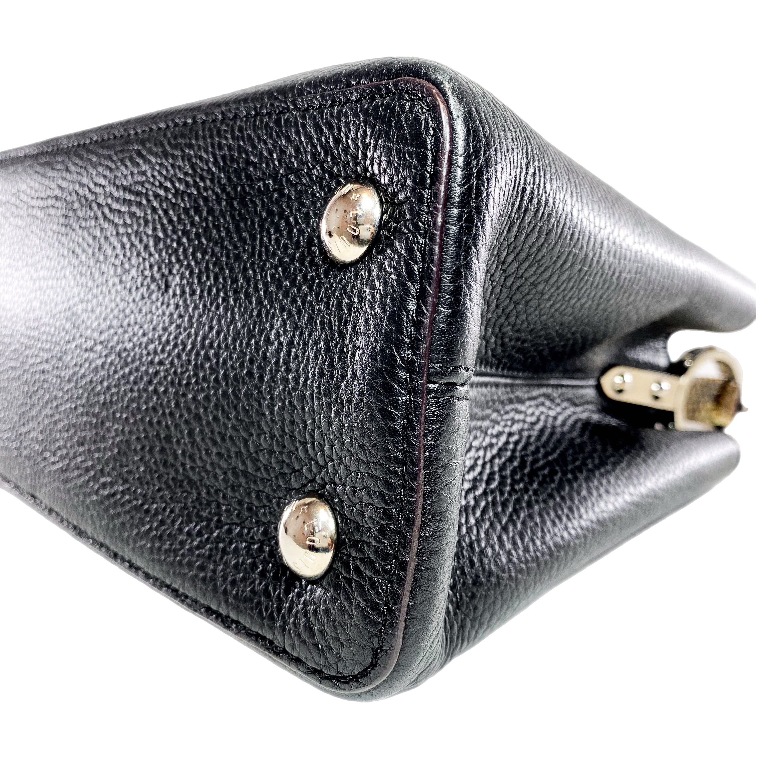 Louis Vuitton Black Python Capucines