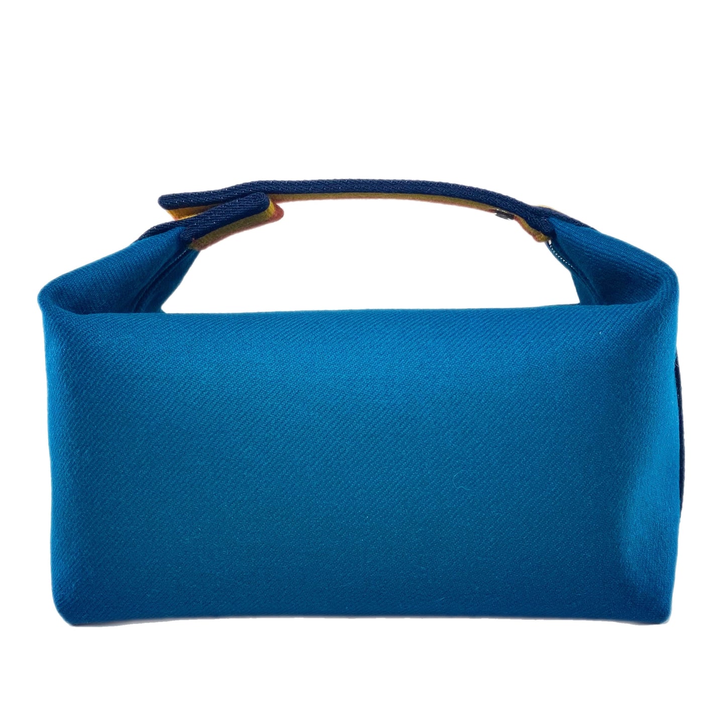 Hermès Bride-a-Brac Blue Paon Wool Rocabar Large Vanity Case