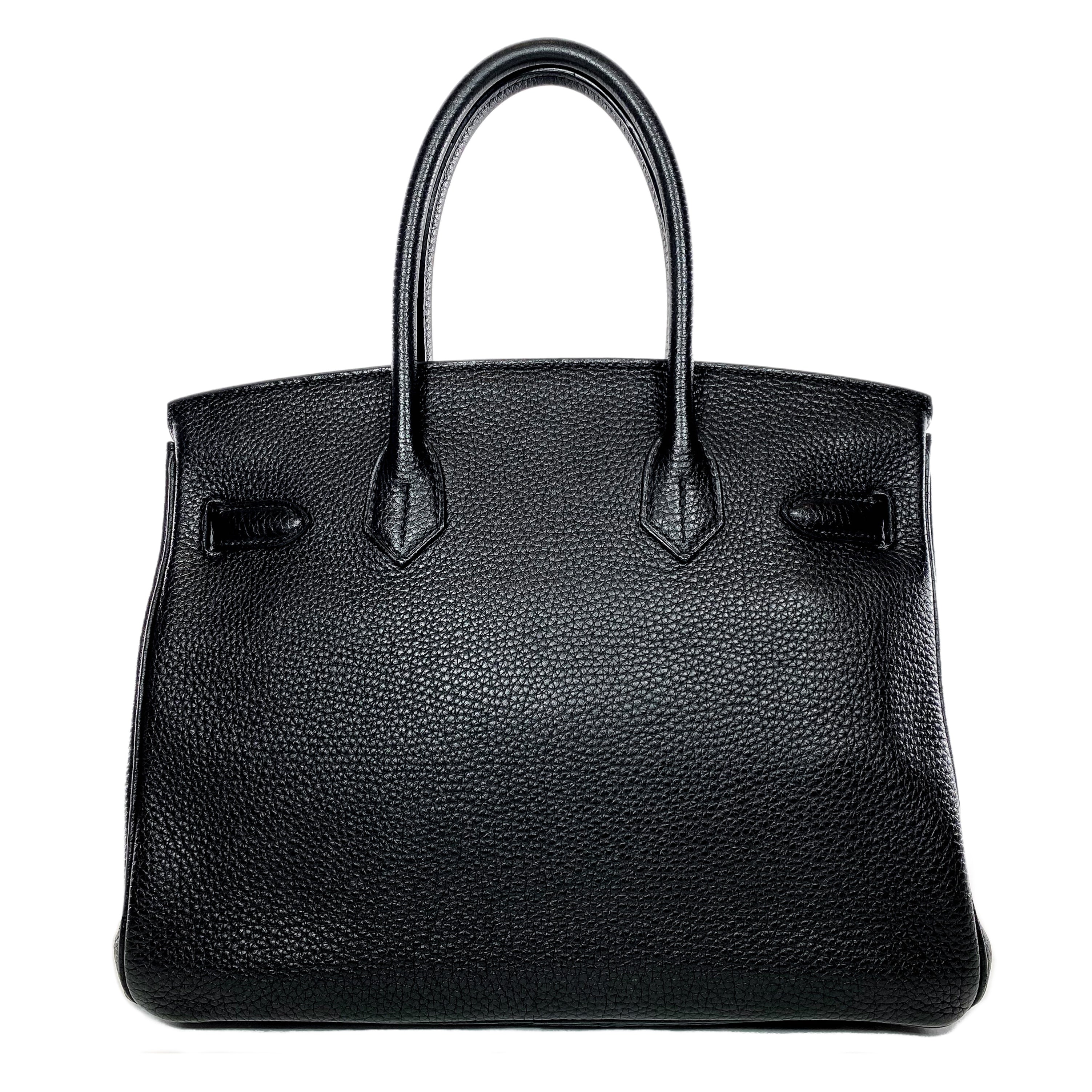 Hermes Birkin 30 Black Togo Palladium Hardware