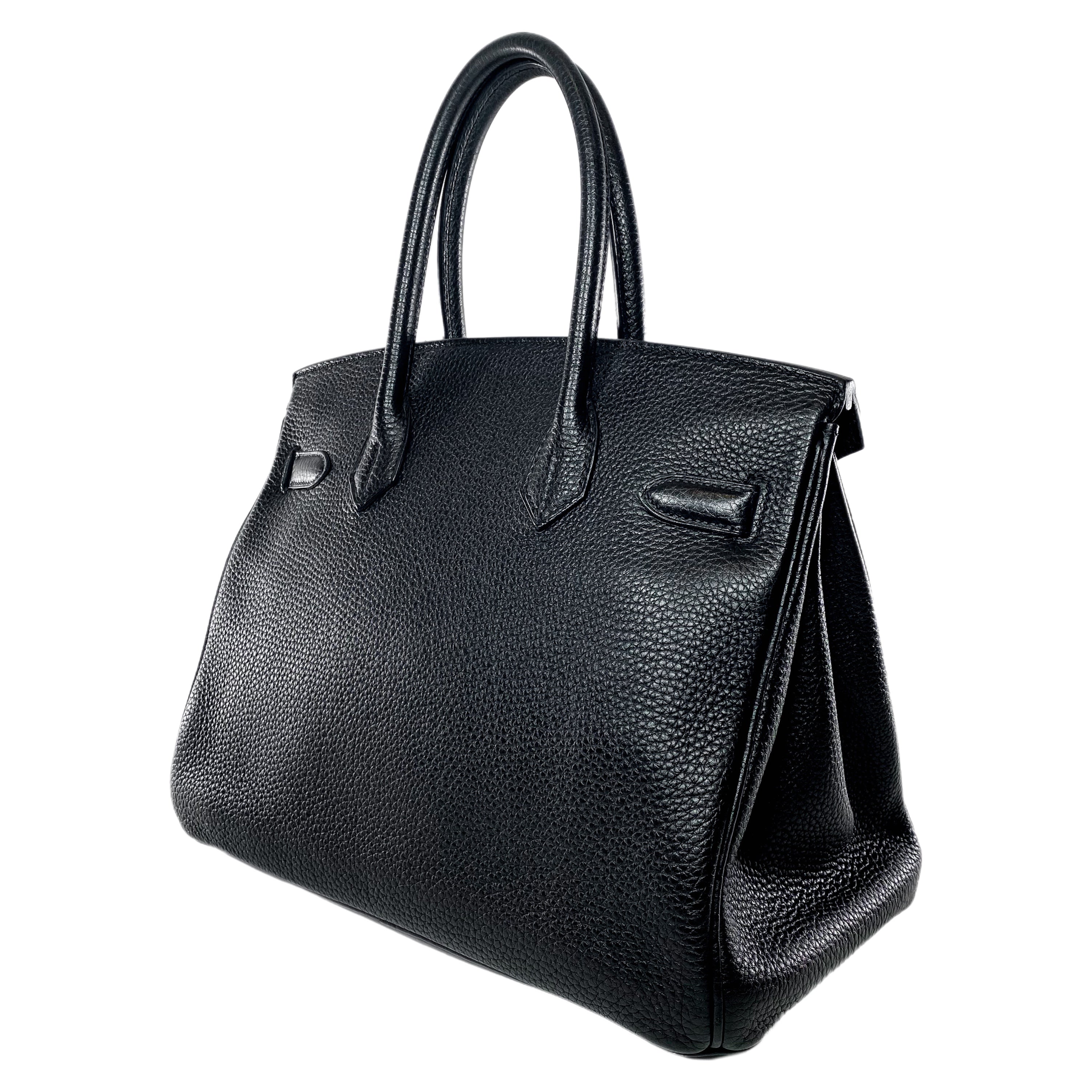 Hermes Birkin 30 Black Togo Palladium Hardware