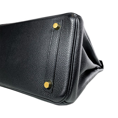 Hermes Birkin 30 Black Togo Gold Hardware