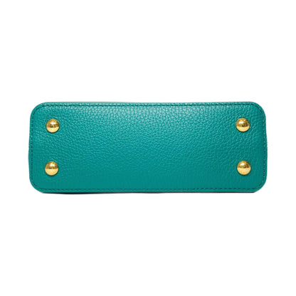 Louis Vuitton Emeraude Green Mini Python Capucines