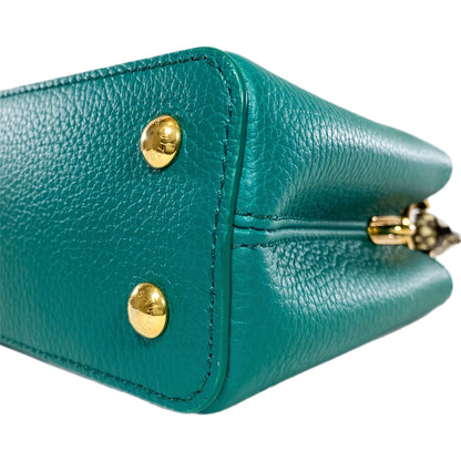Louis Vuitton Emeraude Green Mini Python Capucines