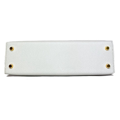 Hermes Mini Kelly 20 Gris Pale Epsom Gold Hardware