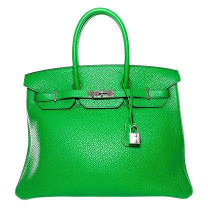 Hermes Birkin 35 Bamboo Togo Palladium Hardware