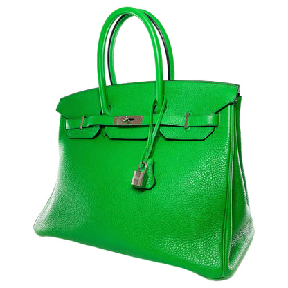 Hermes Birkin 35 Bamboo Togo Palladium Hardware