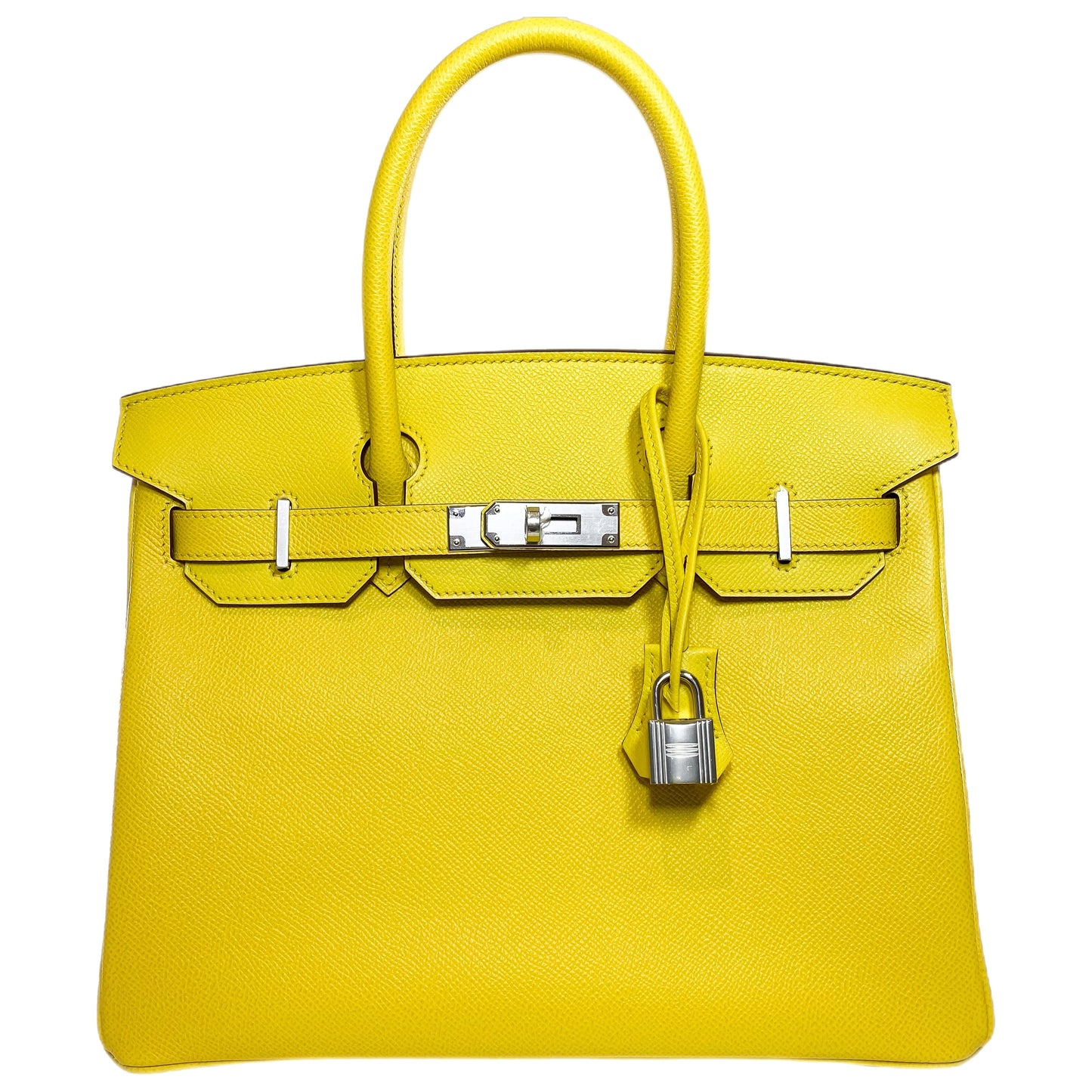 Hermes Birkin 30 Jaune de Naples Epsom Palladium Hardware