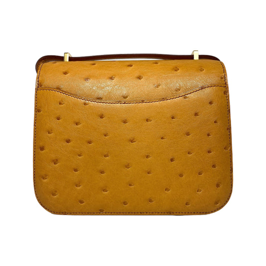 Hermes Constance 18 Gold Ostrich Gold Hardware
