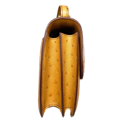 Hermes Constance 18 Gold Ostrich Gold Hardware
