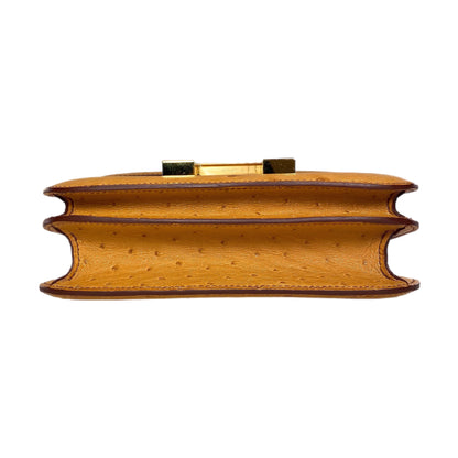 Hermes Constance 18 Gold Ostrich Gold Hardware