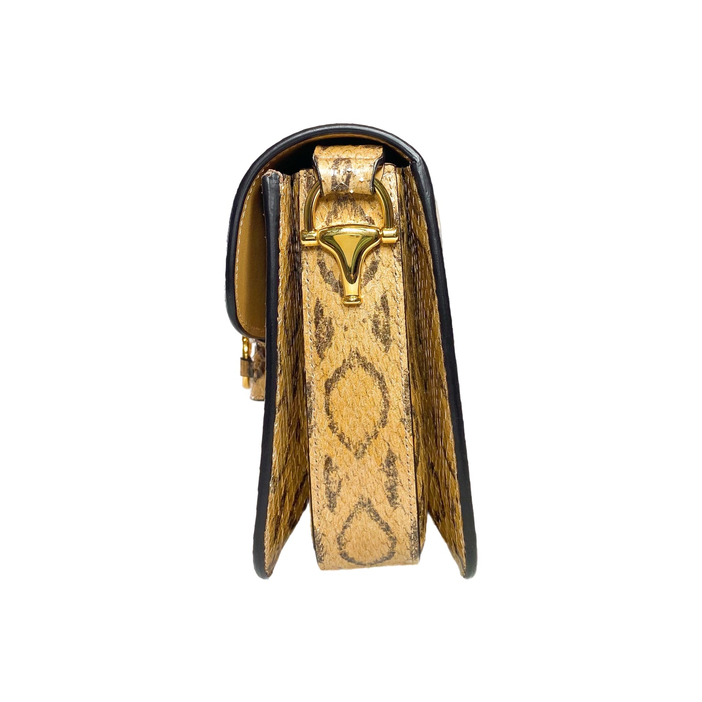 Gucci Beige Python Horsebit 1955 Shoulder Bag