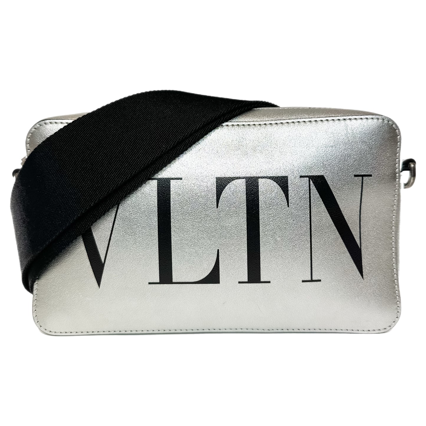 Valentino Silver VLTN Crossbody Bag
