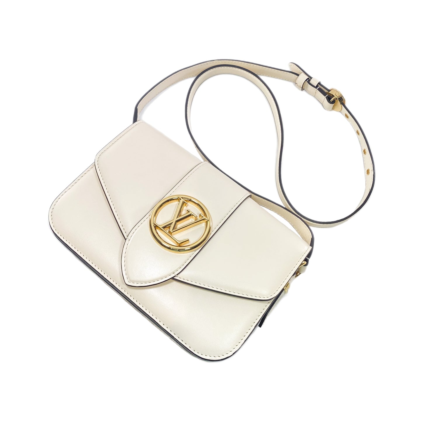 Louis Vuitton Creme Pont 9 Crossbody Bag