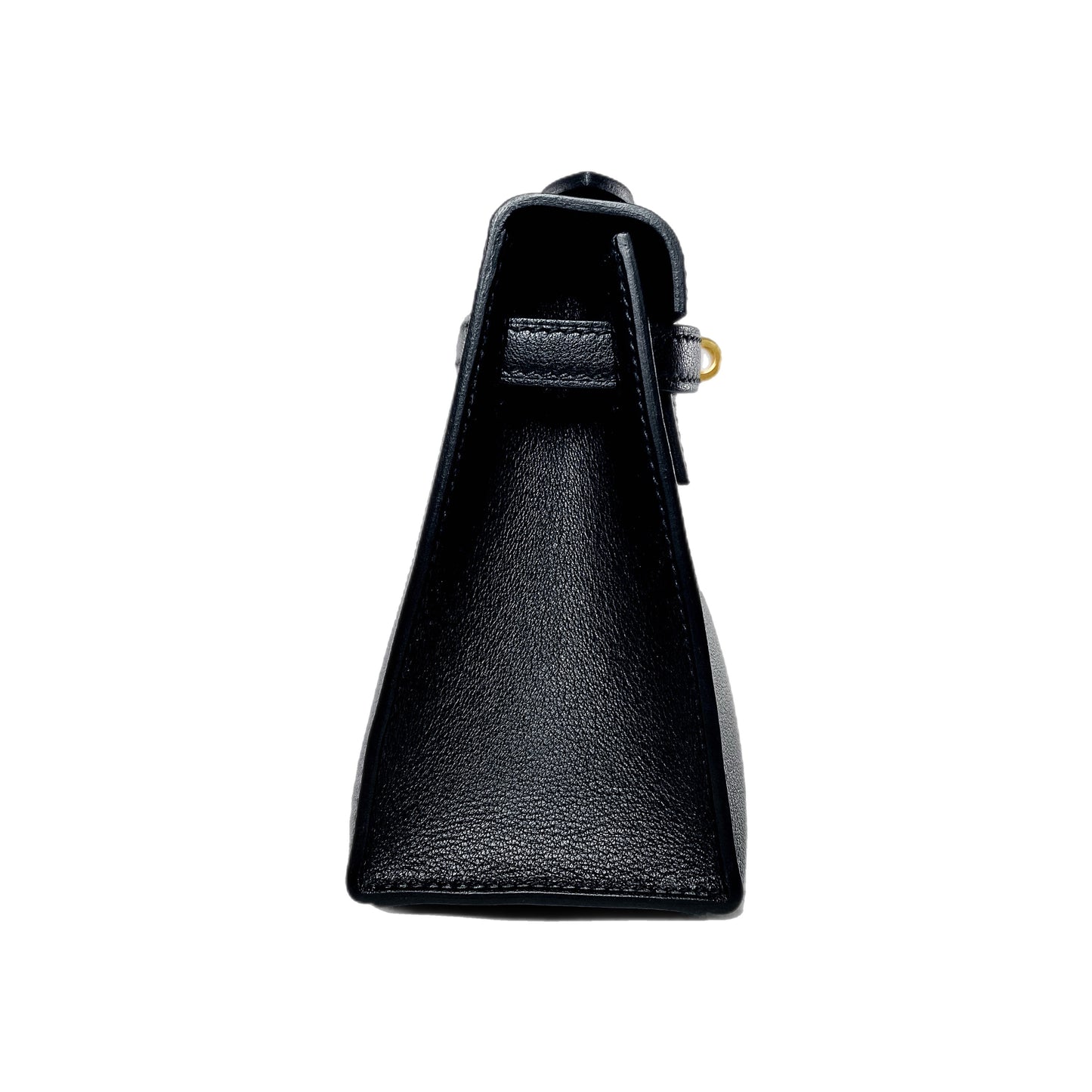 Hermes Kelly Pochette Noir Madame Gold Hardware