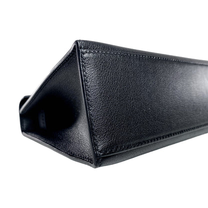 Hermes Kelly Pochette Noir Madame Gold Hardware