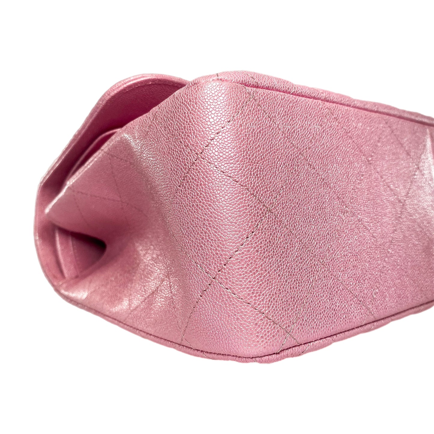 Chanel Iridescent Rose Pink Jumbo Double Flap Bag