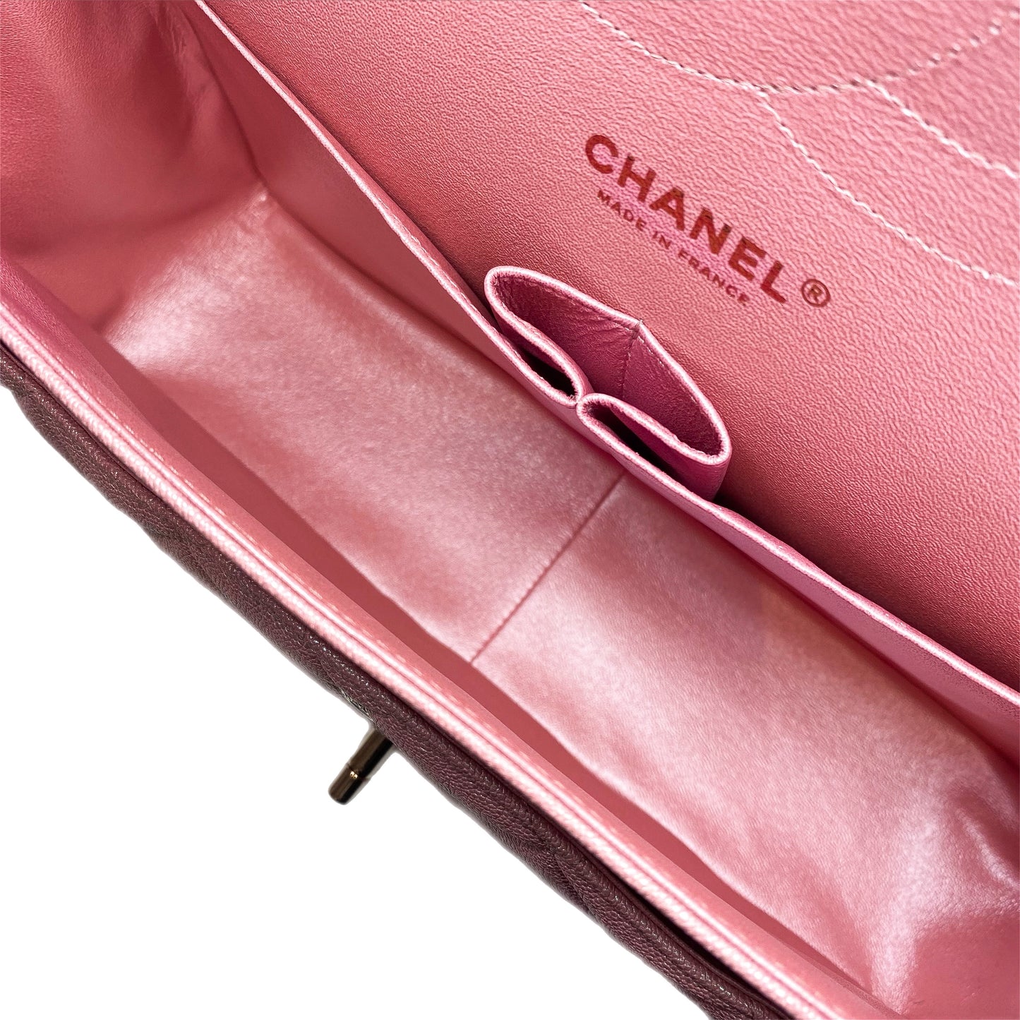 Chanel Iridescent Rose Pink Jumbo Double Flap Bag