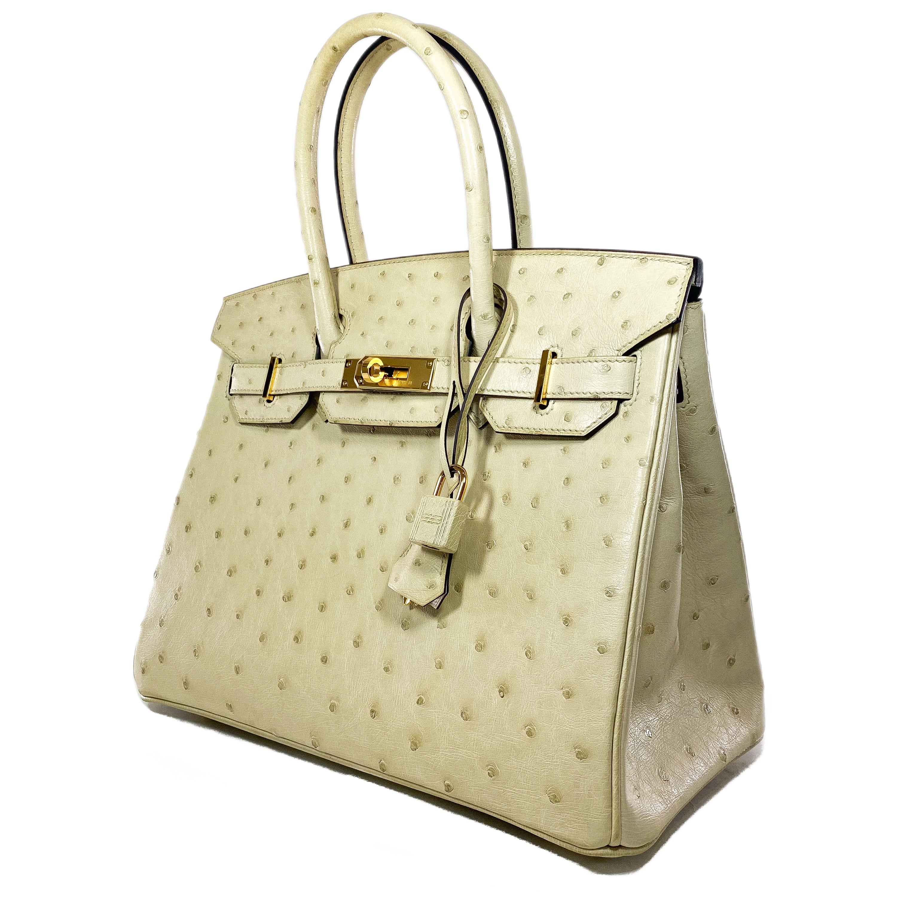 Hermes Birkin 30 Parchemin Ostrich Gold Hardware