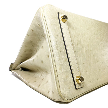 Hermes Birkin 30 Parchemin Ostrich Gold Hardware