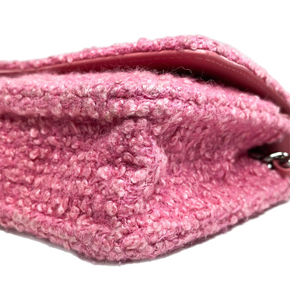 Chanel Pink Tweed Wallet On Chain 19