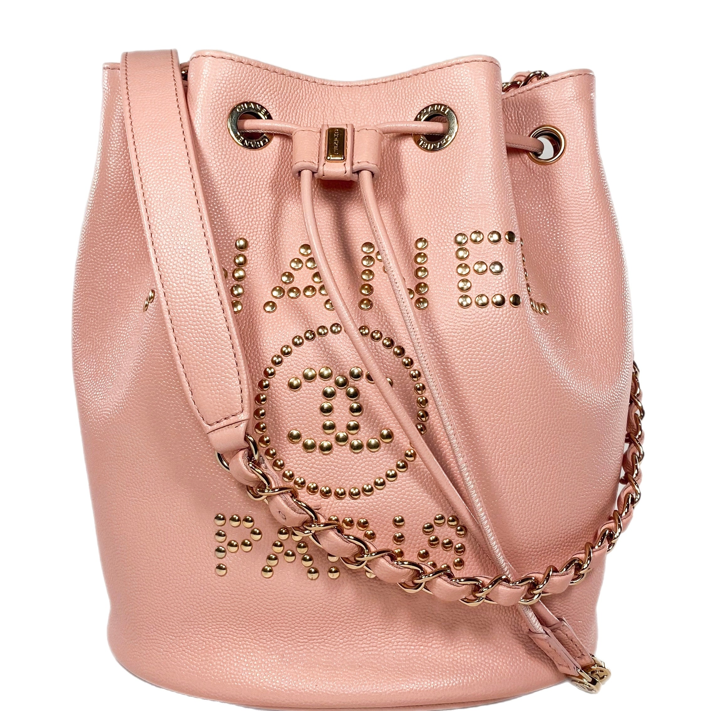 Chanel deauville drawstring bucket bag deals