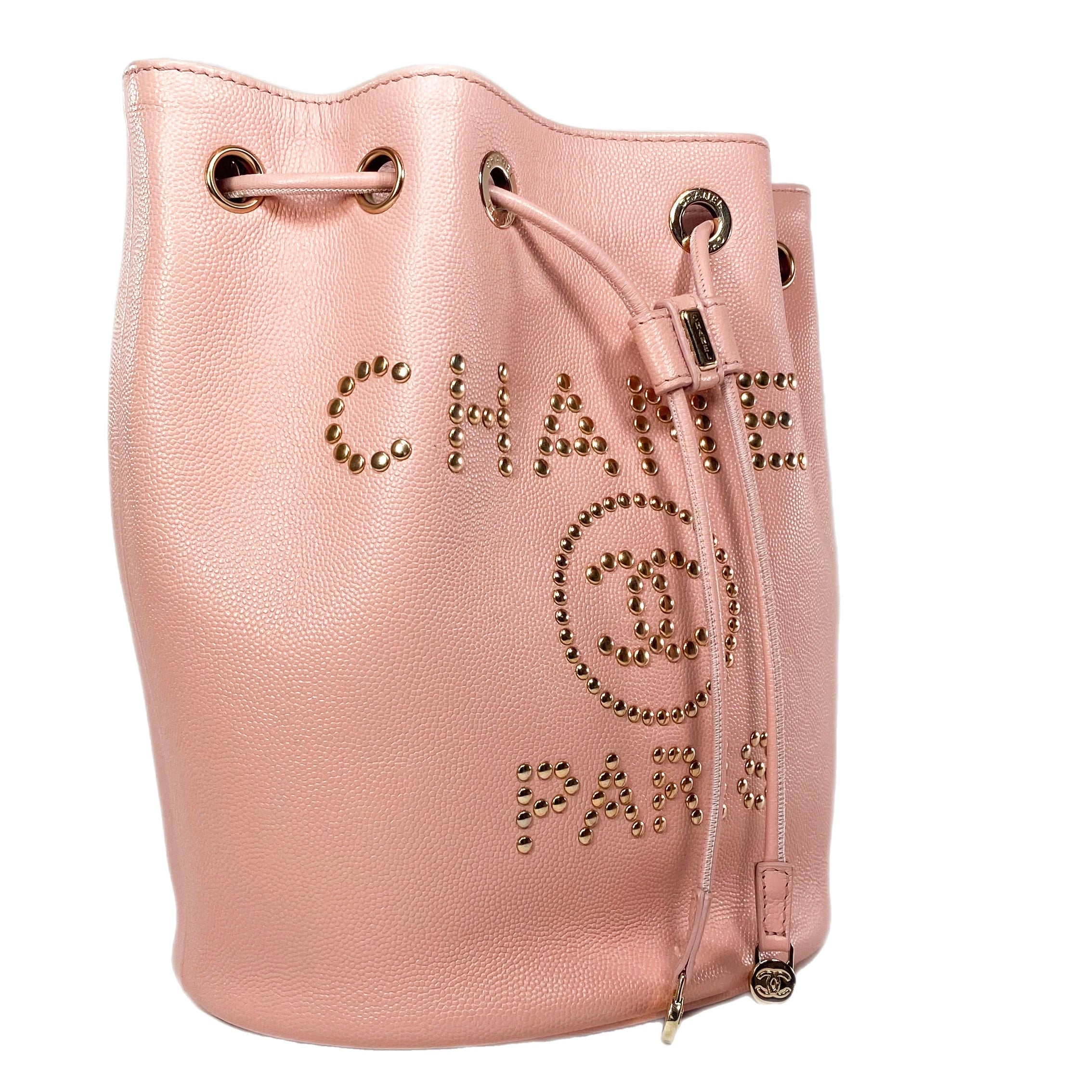 chanel deauville drawstring bucket bag
