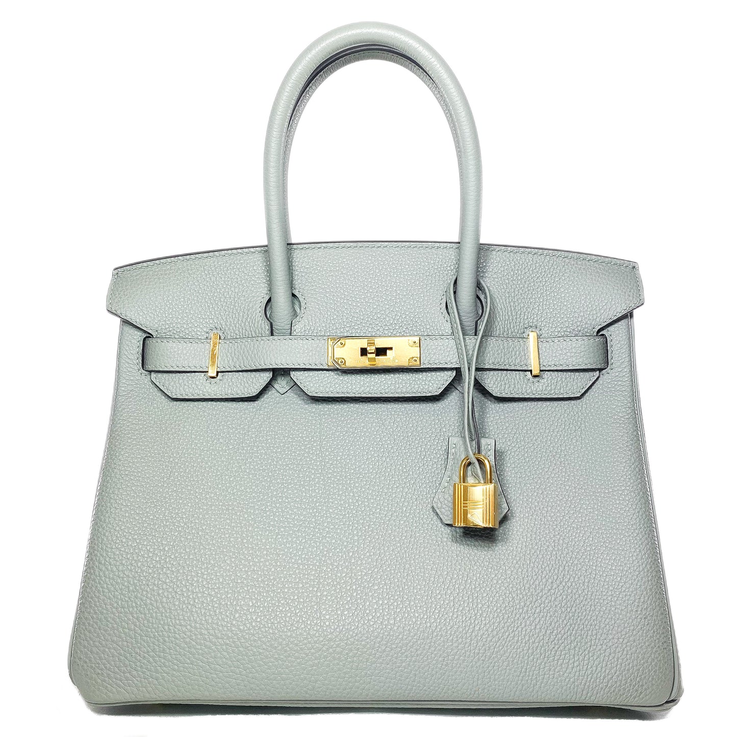 Hermes Birkin 30 Gris Mouette Togo Gold Hardware
