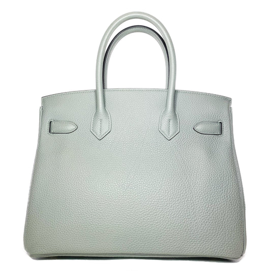 Hermes Birkin 30 Gris Mouette Togo Gold Hardware