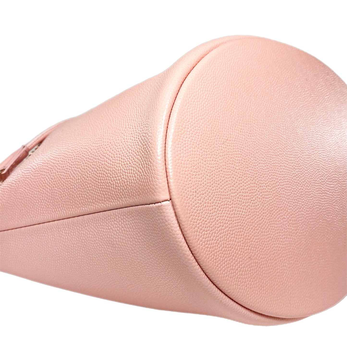 Chanel Light Pink Caviar Deauville Drawstring Bucket Bag